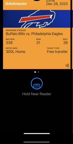 2 Tickets For Eagles vs Bills