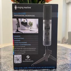 Singing Machine SMM2097 Professional Condenser Universal Microphone Brand New in Box