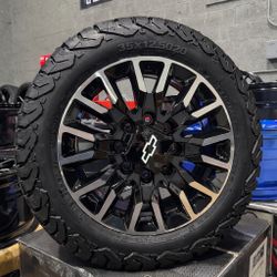 2025 20” Rims Wheels Tires 8x180 GMC Sierra 2500HD Chevy Silverado 2500 HD