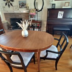 Vintage Dining Table Set, 4 chairs, Restored (Read Description For Details,)
