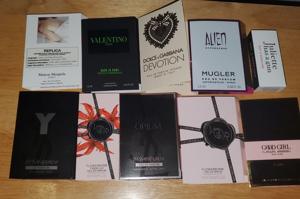 10 Namebrand Samples Perfumes 