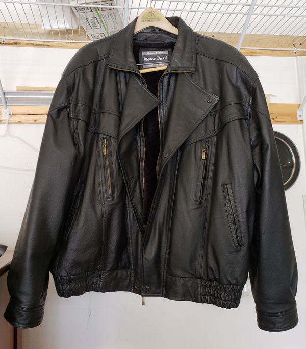 3x Marco Bassi Leather Motorcycle Jacket Euc For In Las Vegas Nv Offerup