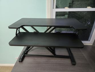 Black Sit-Stand Desk Converter Riser