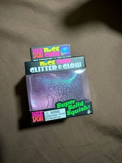 Nee Doh Nice Cube Glitter & Glow Squish Toy