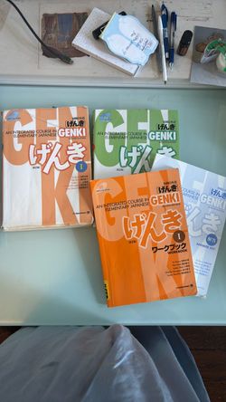Japanese text book Genki l and ll