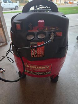 Husky portable air compressor $60