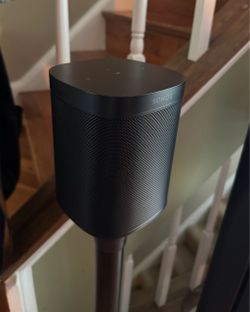 Pair of Sonos One SL w/stands