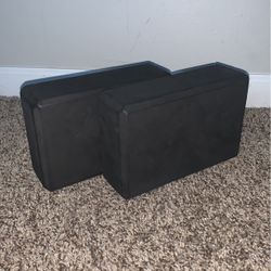 Black Foam Yoga Blocks