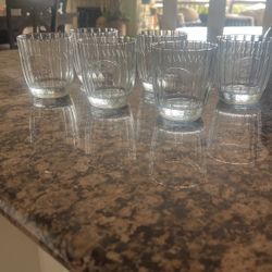 Vintage Crown Royal Glasses  6 Total