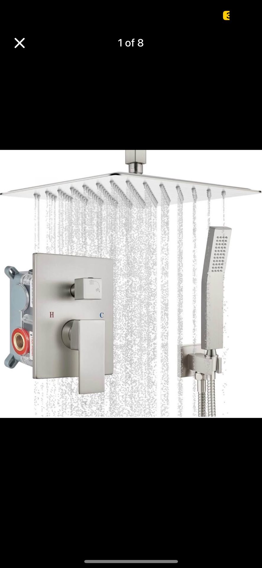 Bathroom Rain Shower Combo Set Handheld Spray High Pressure Luxury Shower combo By Kohl’s