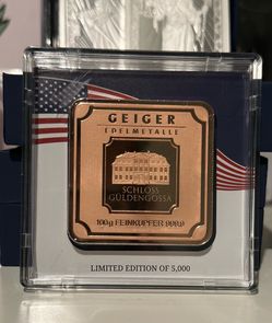 Geiger Copper 100g Bar In Assay Limited US release