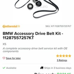 BMW Parts Fits Cars Listed.