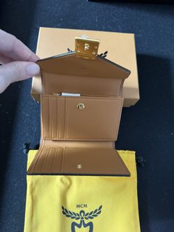 MCM Trifold Wallet In Visetos NIB Retail $410