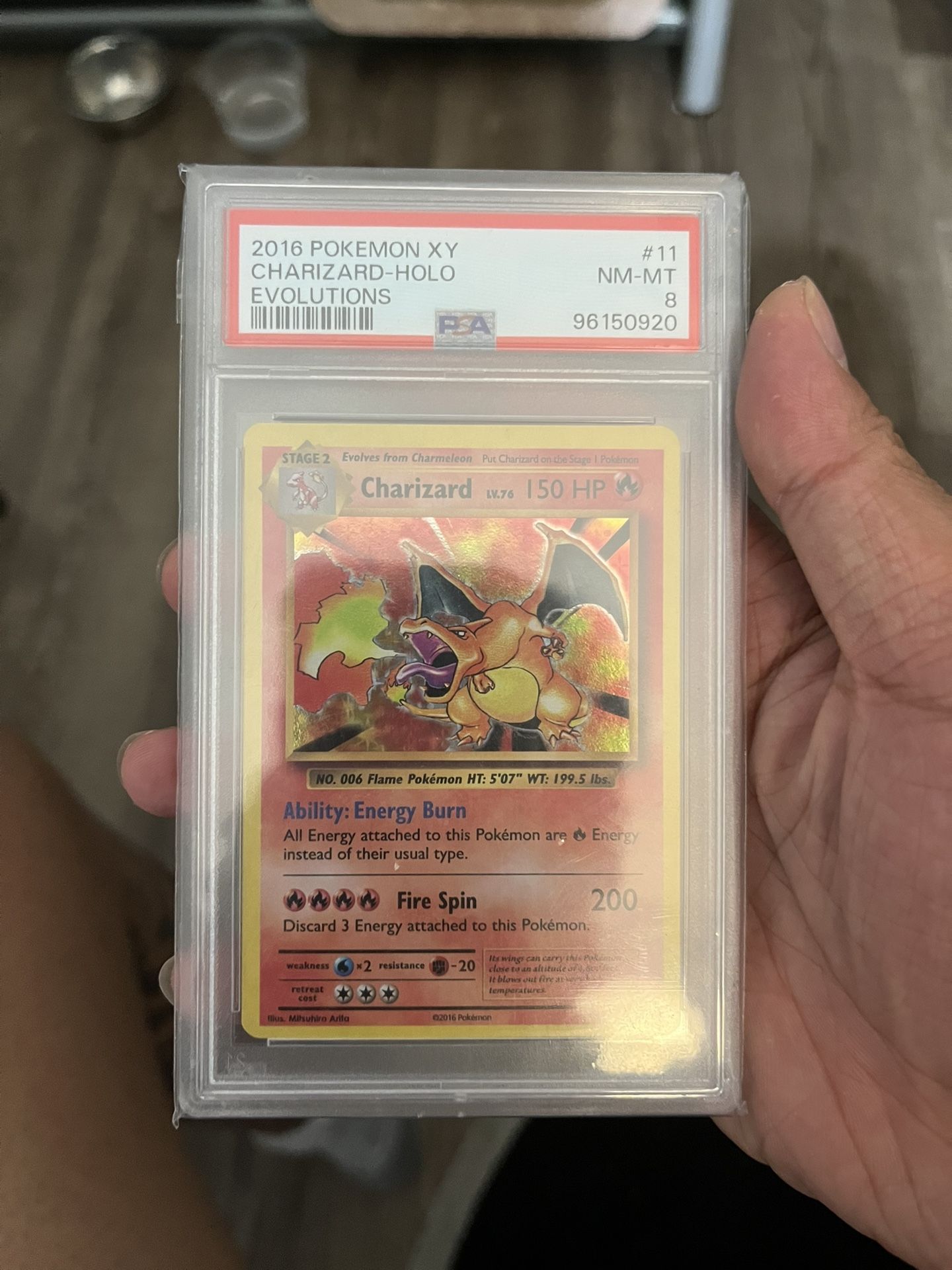 PSA 8 Charizard Evolutions Holo