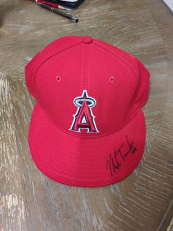 Signed Mark Trumbo #44 Angels Baseball Hat