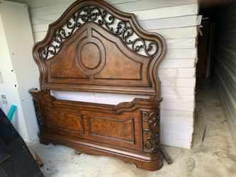 Bed frame and mirror