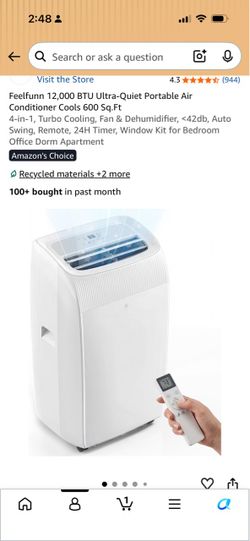 NEW IN BOX- Portable Air Conditioner 12,000 BTU