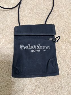 AUTHENTIC Balenciaga Mini Shoulder Bag Explorer Black Crossbody