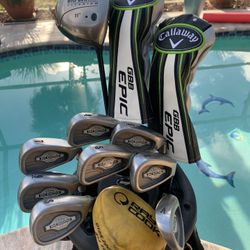 MENS CALLAWAY BIG BERTHA Used Complete Golf Club Set RH Woods Irons Putter
