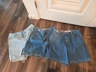 3 Pairs Of Size 10/12 Jean Short Womens