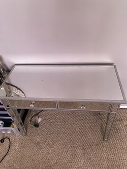 Gray Mirror Vanity
