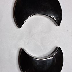 Black Obsidian Crescent Moons (2)