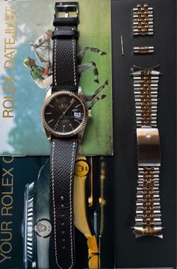 Rolex Datejust Ref. 16233 – Black Tapestry Dial