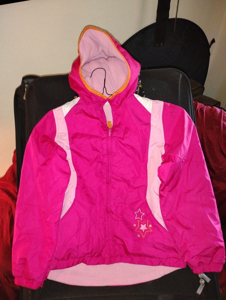Girls Hooded Zipper Jacket