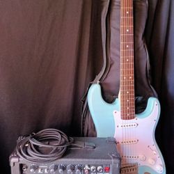 Squier Guitar & Leo Jaimz Amp. Combo
