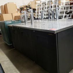 Used True 90"L Back Bar Cooler