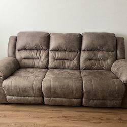 Couch W/ Recliners (perfect condition)