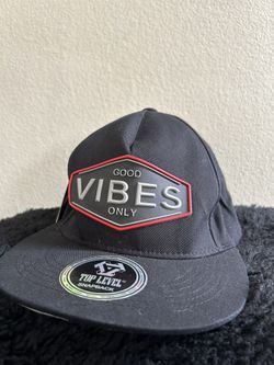 Men’s New Good Vibes Only Black SnapBack Hat