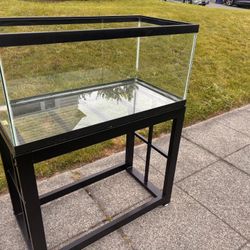 20 Gallon Glass Tank with Stand and Lid