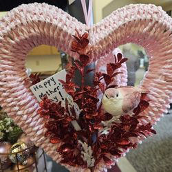 Heart Wreath For MOM