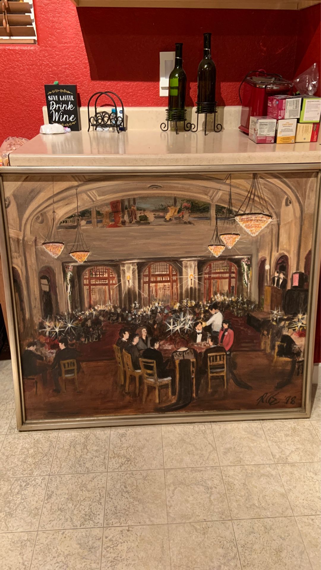 Colorado casino/auction painting