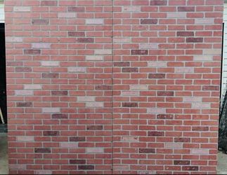 Wooden brick back drop