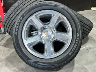 4x OEM 2014 Chevy Avalanche Silverado Suburban Tahoe 20" Arisun 285/50/20 95%