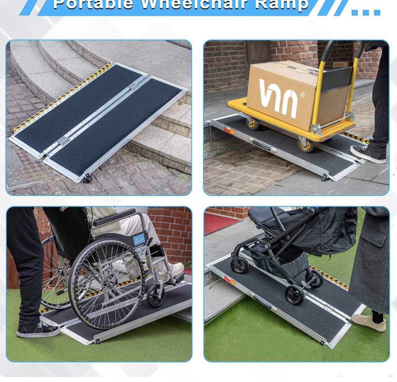 Wheelchair ramp  【size ：6ft 4ft 2ft）
