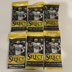 🔥NEW Panini Select 2020 NFL Football 15 Card Value Cello Fat Pack Lot