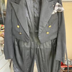 Antique World War II Army tuxedo tails