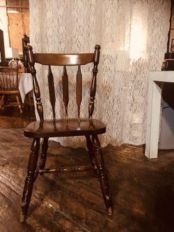 brown wooden chair