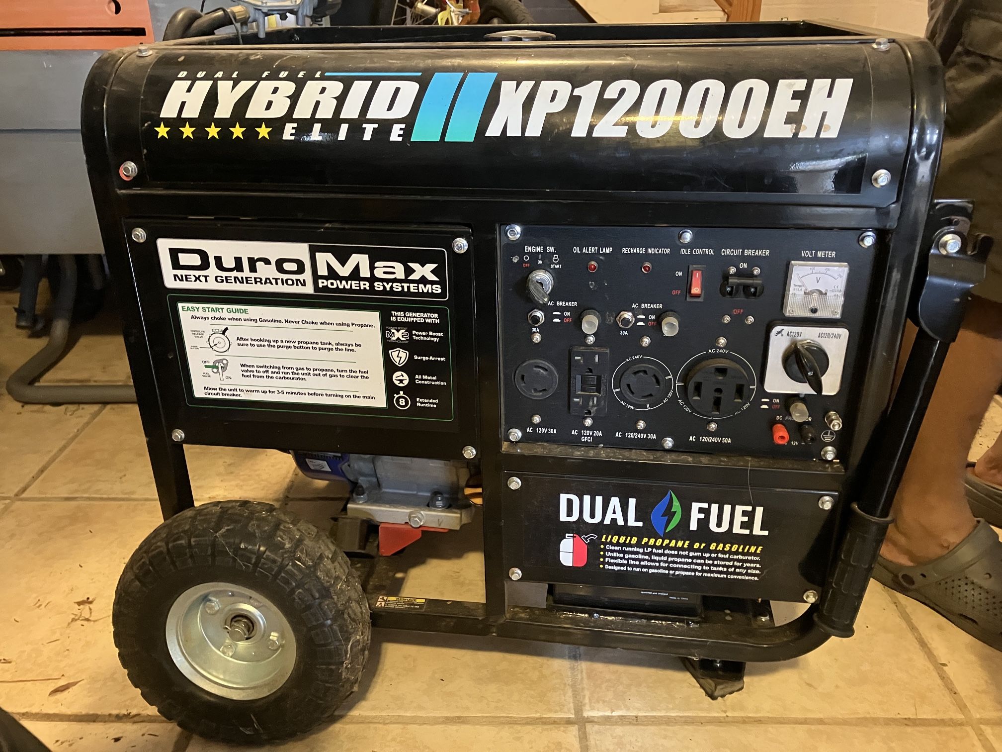 DuroMax Dual Gas Propane Generator 