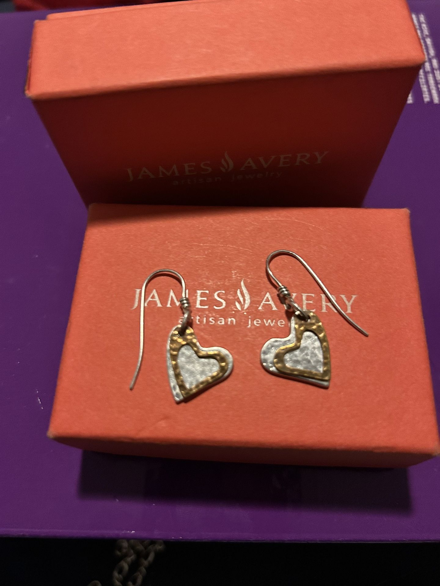 James Avery Fearless Heart Earrings