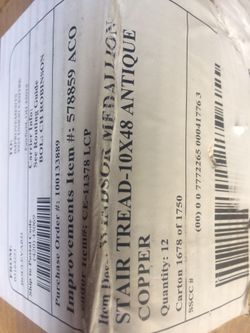 Case of 10x48 nonslip antique cooper robber treads mat brand new 12 pcs