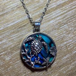 New Coastal Sea Turtle Necklace