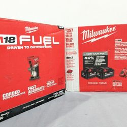 M18 Milwaukee FUEL Router + XC 6.0 HIGH OUTPUT 2 Pack Starter Kit 