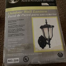 Outdoor Wall Lantern/farol D Pared Para Exteriores