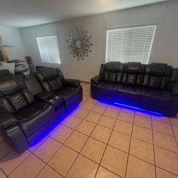 juego de sala reclinable 