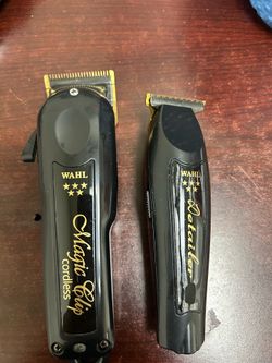 Wahl black and gold clipper set