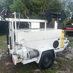 Generator Kohler air compressor, hose reel, Blower, Arrow Board, Crane, Trash Pump
